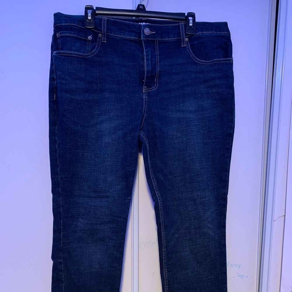 RSQ Mens Slim Taper Jeans 36x30 Dark Blue